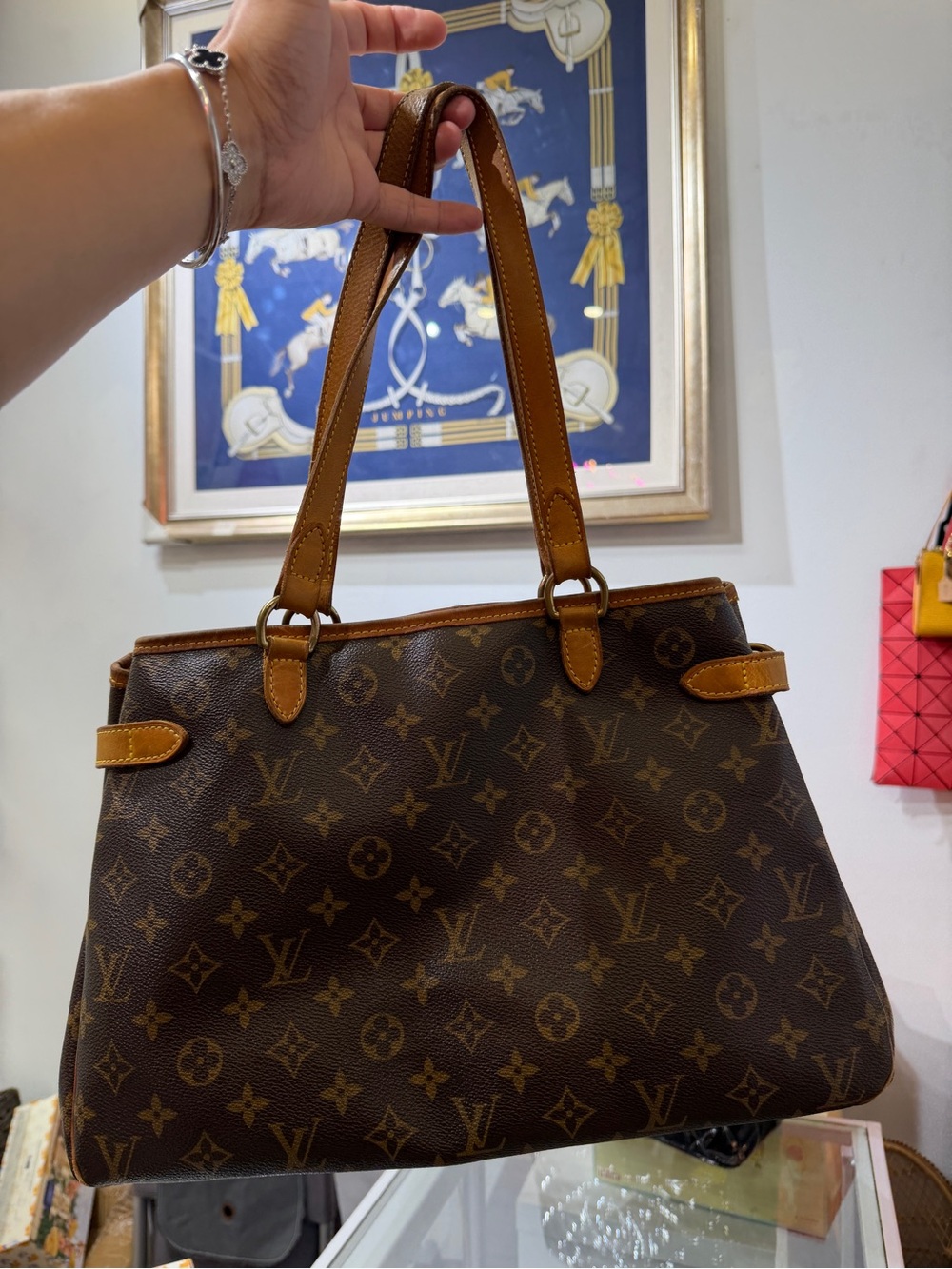 Louis Vuitton Monogram Canvas Tote in Brown and Tan